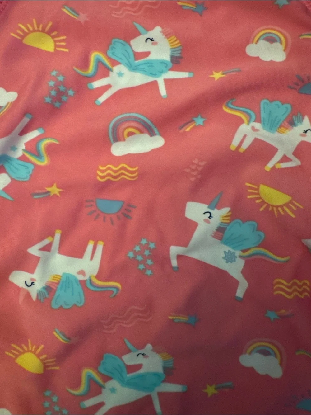 Unicorn-Themed Swimwear - One Piece and a Top, 5-6